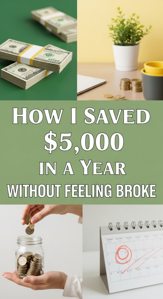 how i saved $5000 in a year